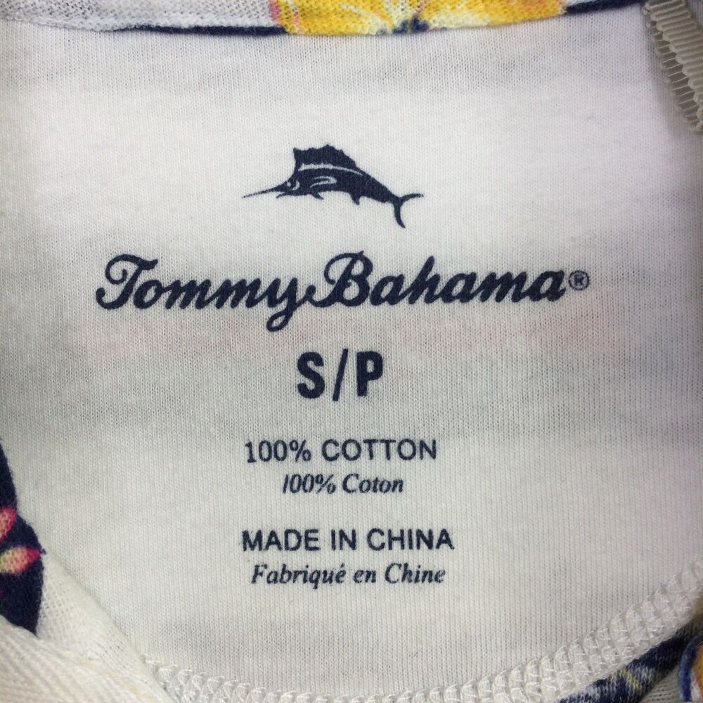 Tommy Bahama Womens Lanai and Order Floral Stripe Sweatshirt White Blue Size S - Picture 12 of 12